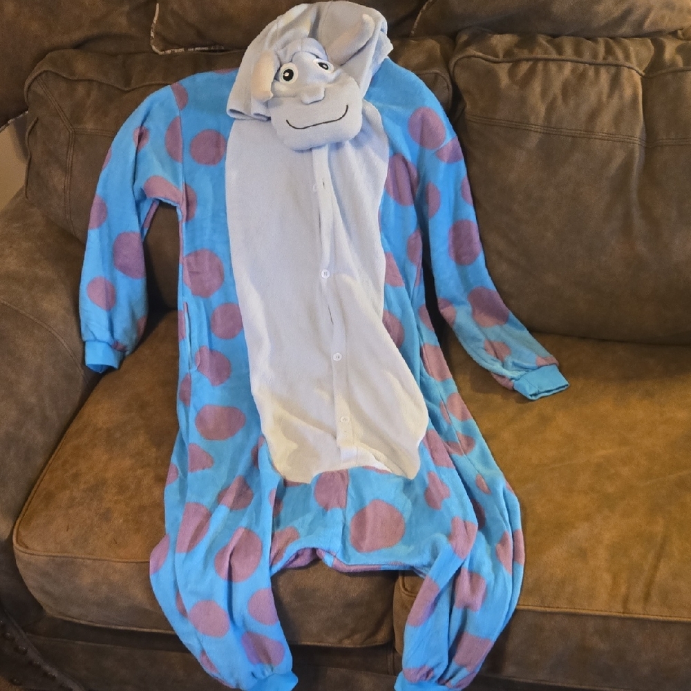 Blue and Purple Polka Dot Onesie